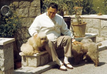 Perón en Madrid con sus