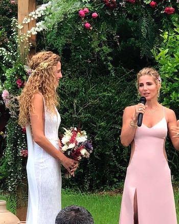 Elsa Pataky con el modelo