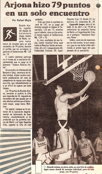 El testimonio del récord: Arjona, en modo Michael Jordan
