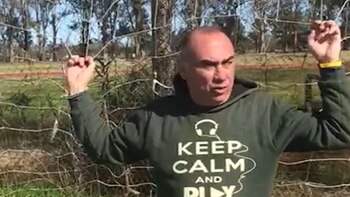 Gustavo Pastorizzo durante un momento