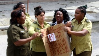 Detención de Berta Soler, líder