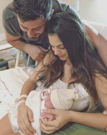 Belu, Javier y el recién nacido. (Foto: Instagram)