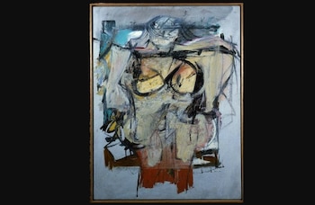 El cuadro titulado “Woman-Ocher” pintado