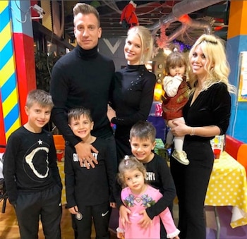 Wanda, Maxi y su novia,