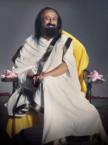 El gurú indio Ravi Shankar