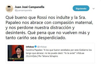 El mensaje de Juan José