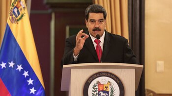 Nicolás Maduro durante la conferencia