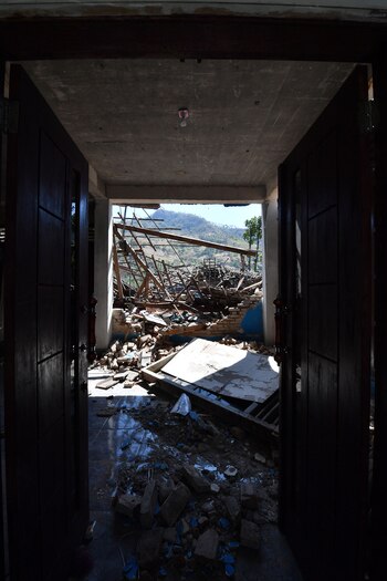 Los daños materiales y humanos