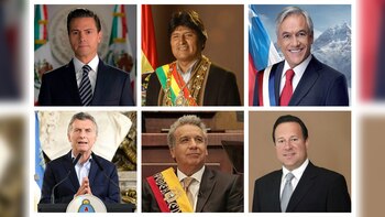 Los presidentes Enrique Peña Nieto