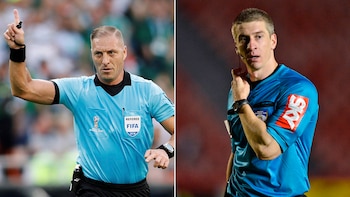 Néstor Pitana y Anderson Daronco