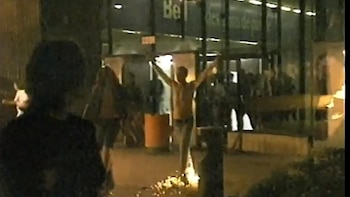 Los fanáticos causaron destrozos en las inmediaciones del Estadio Olímpico de Montreal en 1992