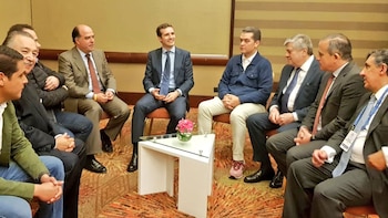 Julio Borges se reunió con representantes del gabinete de Duque y con el presidente del Partido Popular español, Pablo Casado