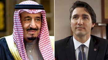 Justin Trudeau y el rey