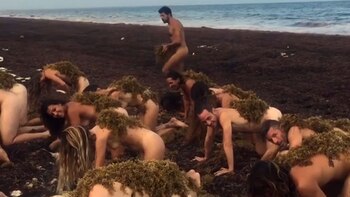 Tunick acudió al llamado de activistas preocupados por el problema