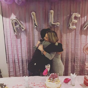 Belén celebró junto a familiares