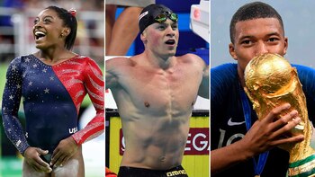 Simone Biles, Adam Peaty y Kylian Mbappe