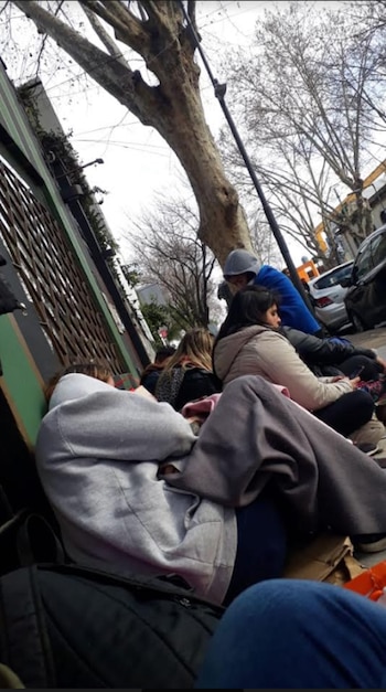 El acampe de las “lalitas”