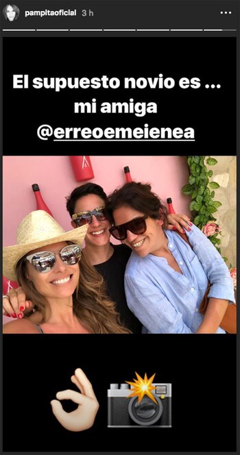 Con humor Pampita aclaró todo.