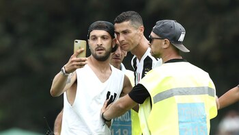 Cristiano posó para la foto