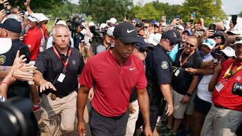 La actuación de Tiger fue la más seguida por una horda de aficionados