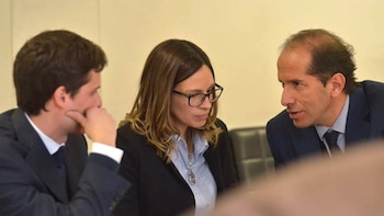 Julieta Silva, durante el juicio