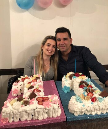 Ailén y Hernán, en una