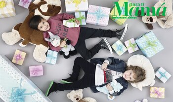 Joaquín: buzo bordó estampado y