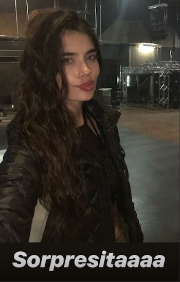 La actriz mostró parte del