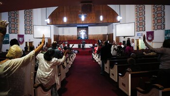 Vigilia por Aretha Franklin (AFP)
