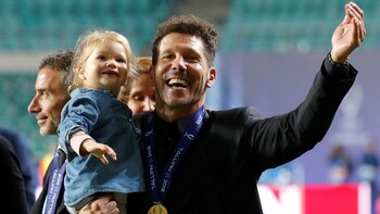 El festejo con su pequeña