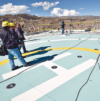 El helipuerto. (Foto: Freddy Barragán.