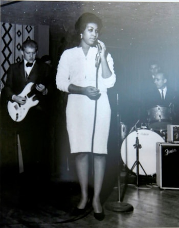 Aretha Franklin durante su juventud