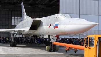 Un bombardero nuclear Tupolev Tu-22M3