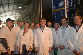 Autoridades del ministerio de Agroindustria