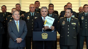 Iván Duque en su presentación