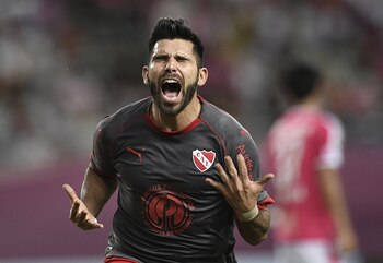 Ezequiel Romero festeja el gol