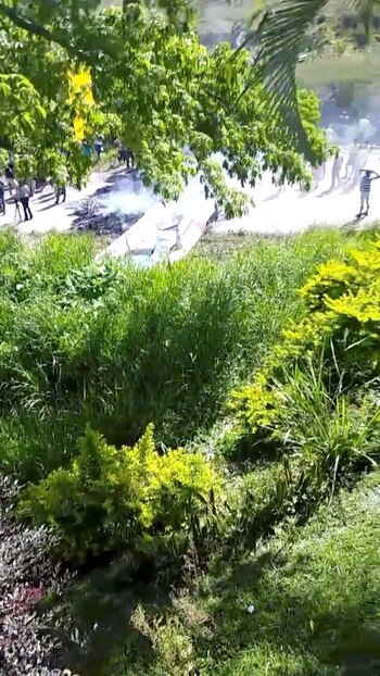 La policía brasileña reprimió a