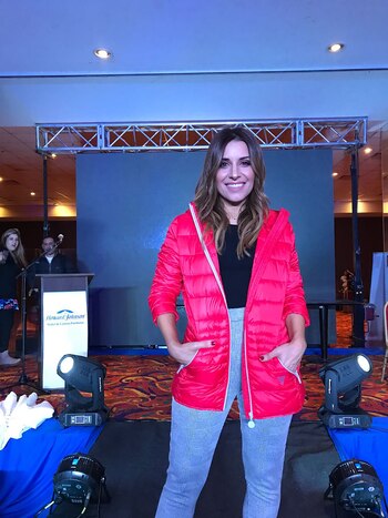 Mariana Brey en la pasada de Traverniti