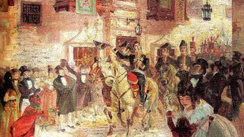 La entrada de San Martín