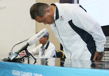 Yasuhiro Yamashita,jefe de la delegación japonesa en los Juegos Asiáticos (AFP)