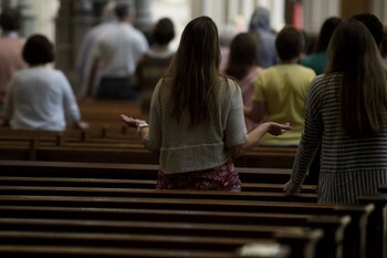 Feligreses acudieron a una Misa