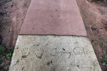 Las manos del ex presidente