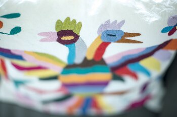 Close up a los almohadones