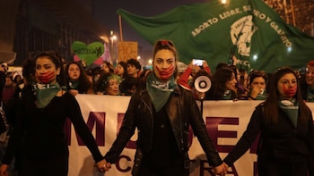 Manifestación por el aborto legal