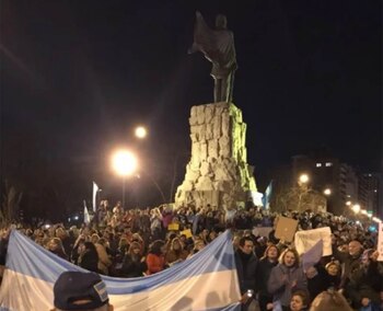 La manifestación en Mar del