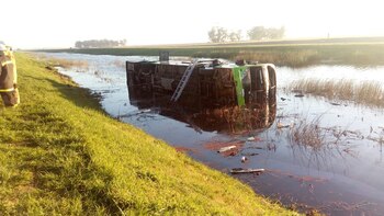 La imagen del micro volcado