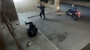 El proyectil rebotó contra la