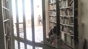 La biblioteca del penitenciario donde