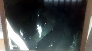 El delincuente se acercó al