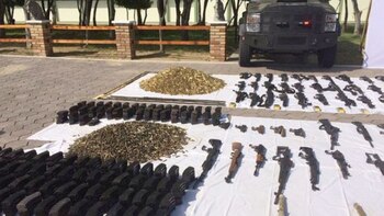 Arsenal decomisado en México, que